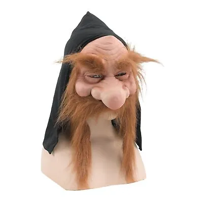 Forum Halloween Fairytale Dwarf Mask Hood Beard Mens Fancy Dress New • £11.69