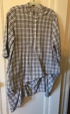 Morgane Le Fay Plaid Cotton Dress/tunic Size S • $135