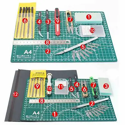 DIY Basic Model Building Tools  With Cutting Mat For Gundam Modeler Hobby Craft • $23.91