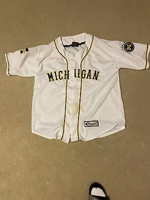 Vintage University Of Michigan Baseball Style Jersey  Size Large • $14.25