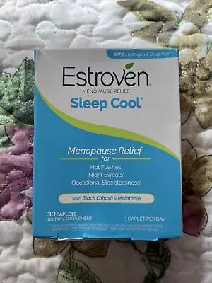 Estroven Menopause Relief Sleep Cool - 30 Caplets. Exp: 08/2024 • $10