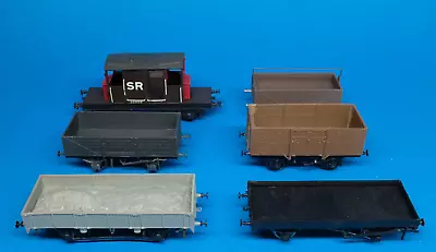 £17.95 • Buy 6 Kit Built GWR SR LMS Open Brake Wagons White Metal Plastic Finescale OO Gauge