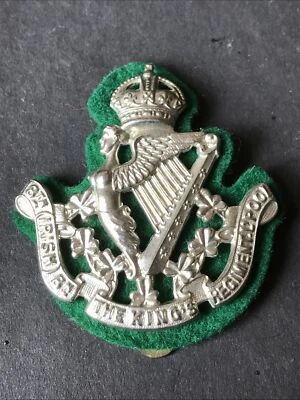 £52 • Buy 8th Irish Bat.,The Kings Liverpool Regiment Cap Badge Original 