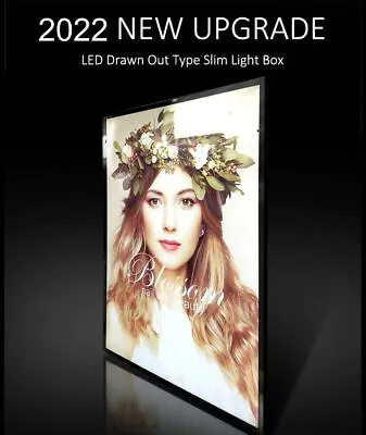 Linno® A1 A2 A3  Slim LED Illuminated Wall Mounted Frame Poster Display Lightbox • £80.99