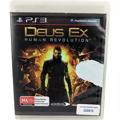 Deus Ex: Human Revolution (Sony PlayStation 3 PS3) Game With Manual EX Rental • $9.49