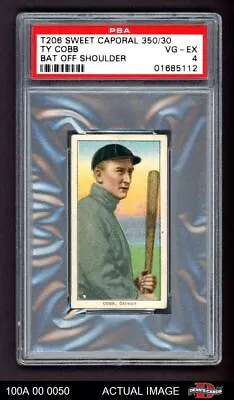 1909 T206 Ty Cobb Bat Off Shoulder Tigers HOF VARIATION PSA 4 - VG/EX • $17180