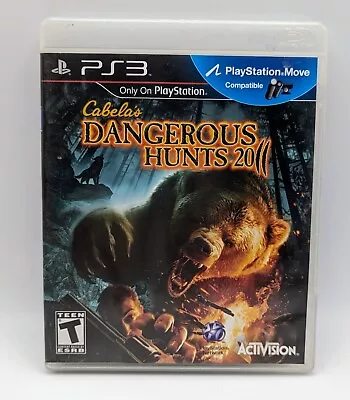 Cabela's Dangerous Hunts 2011 (Sony PlayStation 3 2010) Complete  • $4.89