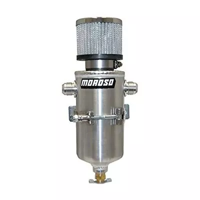 Moroso 85468 Universal Breather Tank 1qt Bolt-On Dual 10AN Inlets Aluminum • $146.99