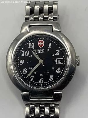 Authentic Swiss Army Silver Tone Men Watch • $22.74