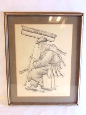 $400 • Buy Vintage Seymour Rosenthal Listed Judaica Artist Proof Brushman 