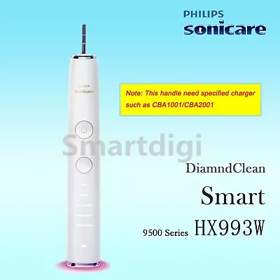 $149.95 • Buy Philips Sonicare DiamondClean Smart Toothbrush 9500 Series HX993W Handle White