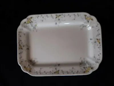 Antique T&R Boote   Schonbrunn  Ironstone Platter Yellow Flowers W/Grey Vine • $36