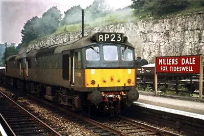 MILLERS DALE RAILWAY STATION DERBYSHIRE. 1964 Locos; D5246-5356 PHOTO 12 X 8 • £6.90