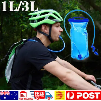 1L/1.5L/2L/3L Water Bladder Backpack Hydration System Pack Bag Camping Hiking • $21.24