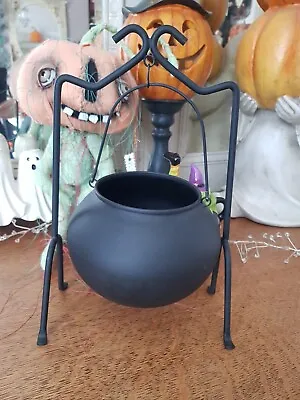 Tkmaxx Halloween Metal Cauldron On Stand. Candy Bowl.  • £35