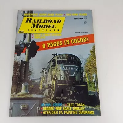 Railroad Model Craftsman Magazine Sep 1971 B&O York Plans Milk Station • $4.99