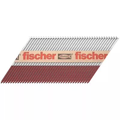 Fischer 90mm Collated Smooth Shank Nails & 2 Gas Fuel Cells Galv (Box Of 2200)  • £47.95