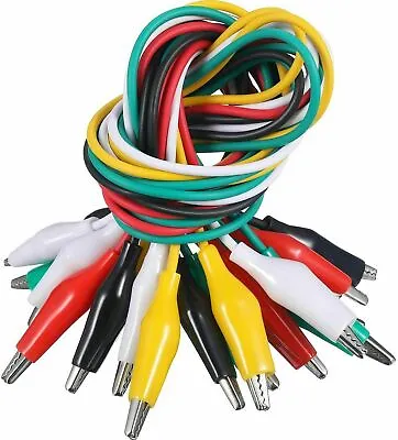 Kaiweets 10pcs Crocodile Test Probes Leads Wire With Aligator Clips Cable Wires • $7.99