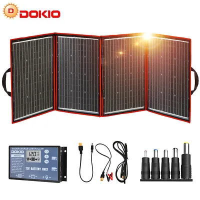 £174.99 • Buy 200w 12v Portable Foldable Solar Panel Kit For Car/Caravan/Power Station/Camping