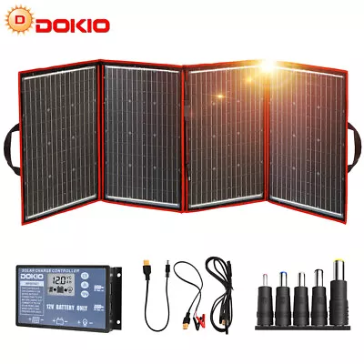 £174.99 • Buy 200w 12v Portable Foldable Solar Panel Kit For Car/Caravan/Power Station/Camping