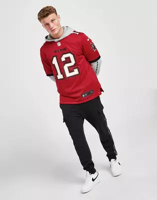 NEW Tampa Bay Buccaneers Bucs NFL Nike Red Tom Brady Jersey Top • £69.95