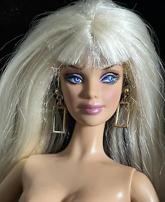 $49 • Buy Blonde/Black Two Toned Hair-Mattel Model Muse- Barbie Doll-Nude For OOAK-F-11