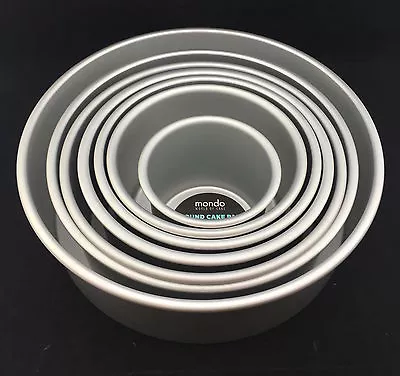 Mondo Pro Round Cake Tin YOU Choose 4 5 6 7 8 9 10 11 12 13 14 Inch Pan NEW • $16.95