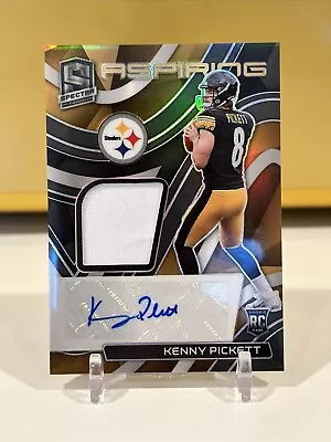 $132.50 • Buy 2022 Panini Spectra Kenny Pickett Aspiring RPA Patch Auto RC #’d /99 Steelers