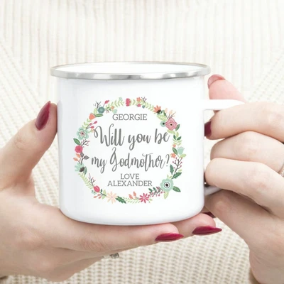 £9.97 • Buy Personalised Godmother God Parent Proposal Tea Coffee Mug Cup Christening Gift