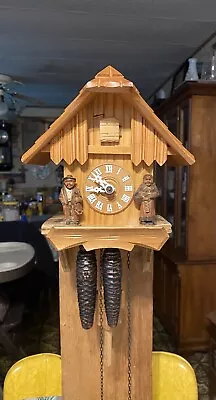 Vintage Rare Cuckoo Clock W/Man & Woman  Germany • $99