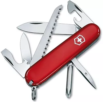 Victorinox Swiss Army Knife Hiker - Red 1.4613 • $27.40