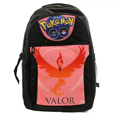 PK - Team Valor 19  School Bag NEW Pokett Monster Backpack Bookbag Strap • $18.19