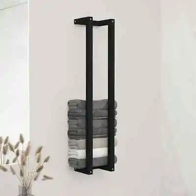 £59.04 • Buy Towel Rack Black 23x18x110 Cm Solid Wood Pine