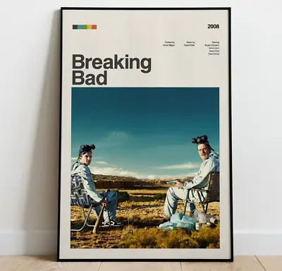 $12.93 • Buy Breaking Bad Tv Series Bryan Cranston Wall Decor Aaron Paul Vintage Art Poster