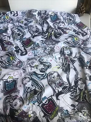 Monster High Twin Flat Sheet Cotton/Polyester Fabric - NO RIPS HOLES OR STAINS  • $34.46