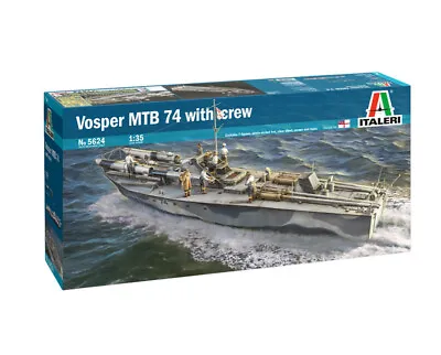 Italeri 5624 British Vosper 74 Torpedo Boat With Crew (1:35 Scale) • £100