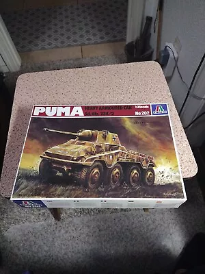 1/35 ITALERI Puma Heavy Armoured Car Sd.kfz. 234/2 No. 202 Complete Nice Model • $19.99