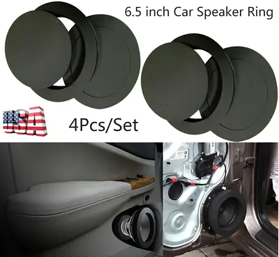 4 Pcs 6.5'' Car Speaker Ring Bass Door Trim Sound Coil Sealing Insulation Cotton • $19.25