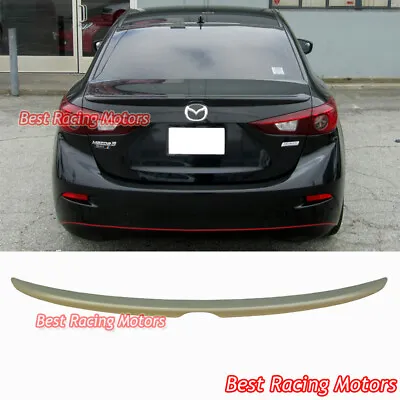 For 2014-2018 Mazda 3 4dr Factory Style Trunk Spoiler Wing (ABS) • $57.99