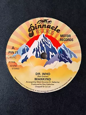 MANKIND - Dr Who 7  Vinyl Single EX 1978 • £3.12