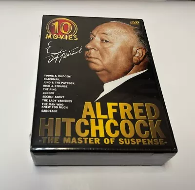 Alfred Hitchcock - Master Of Suspense 10-Movie Set (DVD 2003 5-Disc Set) • $19.95