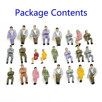 50PCS Seated  Figures Passengers Model Railway O HO Hornby Model-Signs UK Stock • £8.70