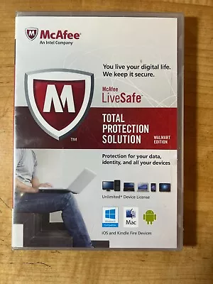 McAfee LiveSafe - Total Protection Solution (Unlimited* Device License) - * NEW • $33