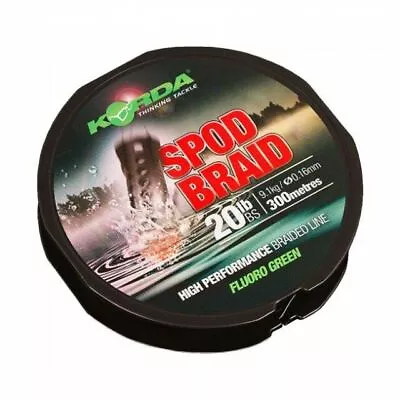 Korda Spod Braid Line Long Casting Braided Mainline 300m 20lb Fishing Line • $36.98