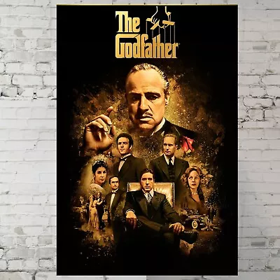 The Godfather Movie Poster Marlon Brando Al Pacino Poster 11x17  Wall Art Gift • $14.90