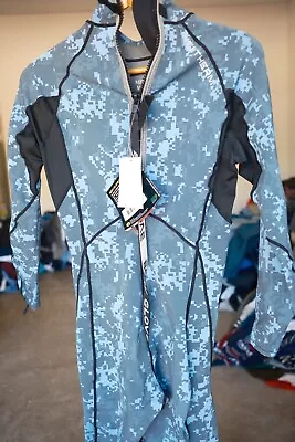 BodyGlove Full Wetsuit Mens Size ML Blue Camo Warm NWT Neoprene Full Suit Legs • $51.96