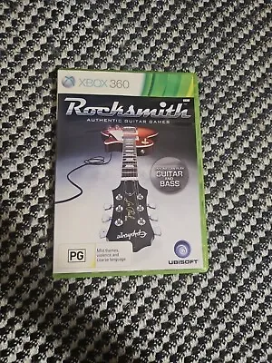 🇦🇺 Xbox 360 Game Rocksmith Authentic Guitar Games Complete Music Rock 🎸 PAL • $12.79