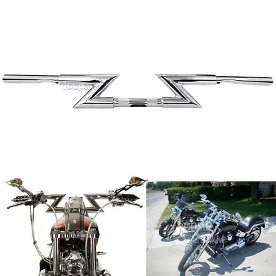 $92.99 • Buy Motorcycle 1'' Handlebar Z Drag Bar For Yamaha V-Star XVS 250 650 950 1100 Honda