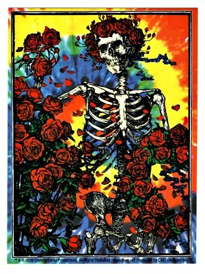 Grateful Dead Skull & Roses Sticker Decal Jerry Garcia Hippie Biker Rock N Roll • $4.99