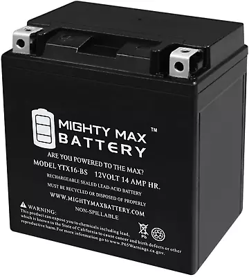 YTX16-BS Battery Replacement For Moto Guzzi 1200 Griso V8 09-17 • $62.69